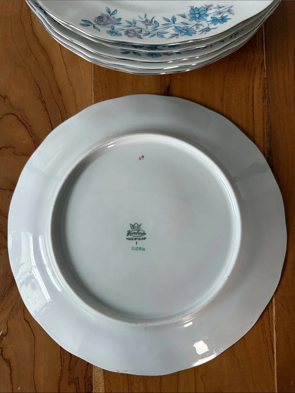Set of 6 Vintage Favolina Karolina Gloria Dinner Plates 10